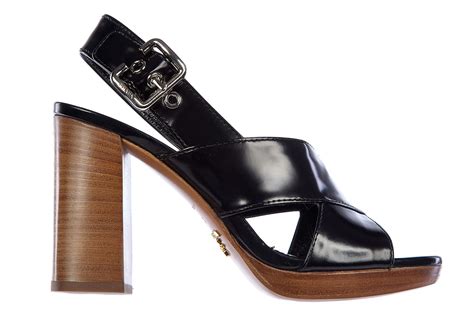 prada spazzolato womens shoes|Prada leather sandals.